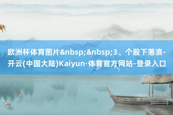 欧洲杯体育图片&nbsp;&nbsp;3、个股下落浪-开云(中国大陆)Kaiyun·体育官方网站-登录入口