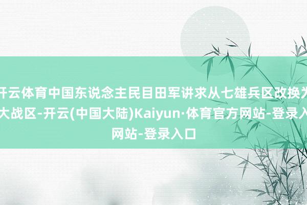 开云体育中国东说念主民目田军讲求从七雄兵区改换为五大战区-开云(中国大陆)Kaiyun·体育官方网站-登录入口